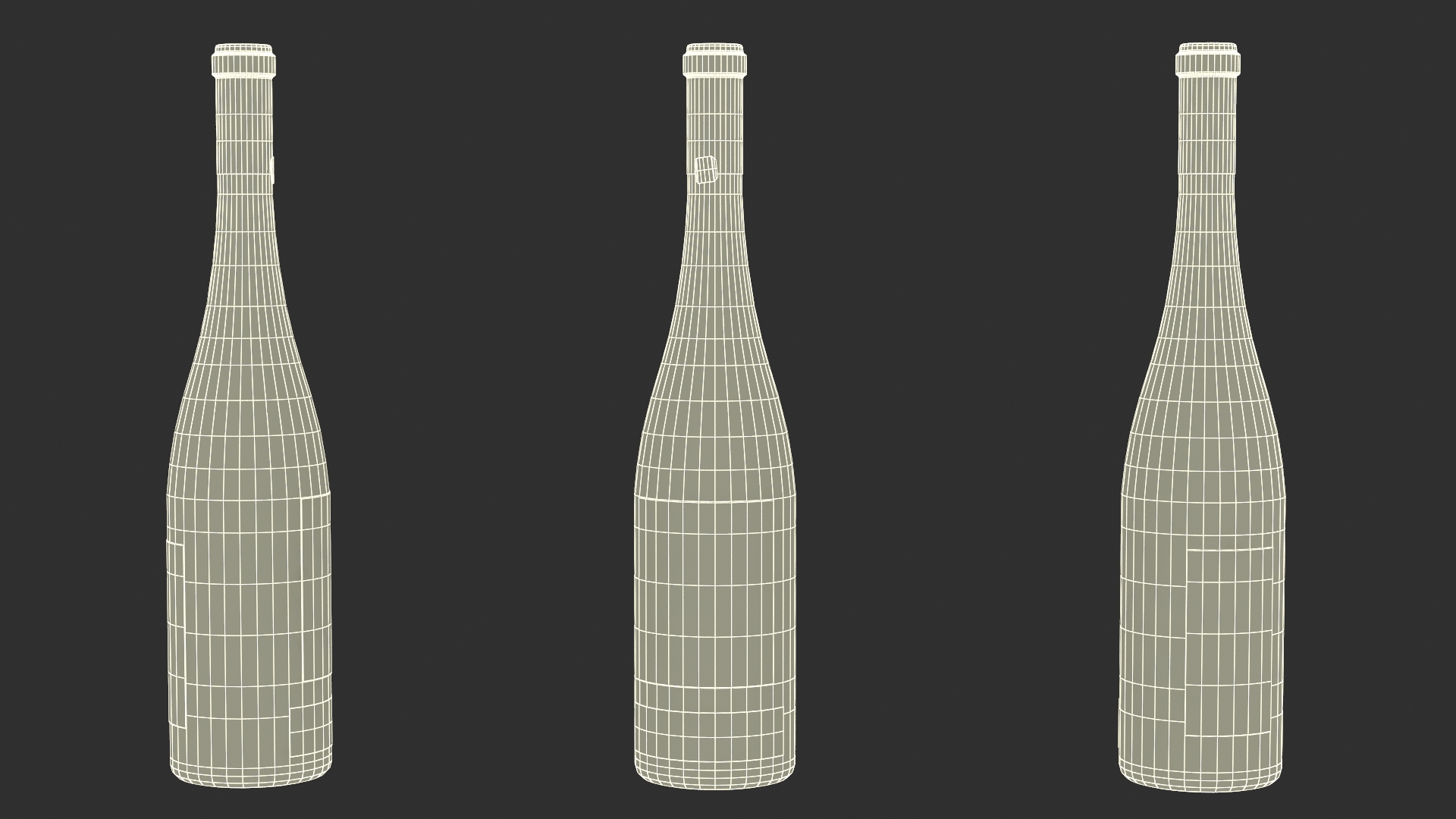 3D Engelgarten Marcel Deiss Wine Bottle