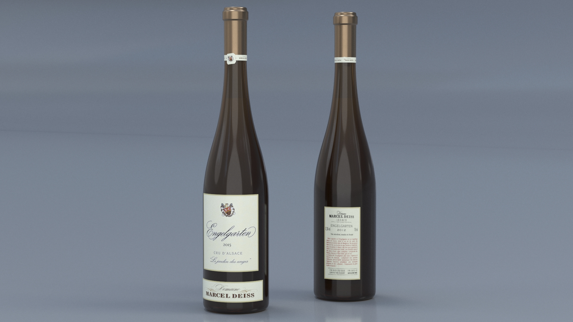 3D Engelgarten Marcel Deiss Wine Bottle