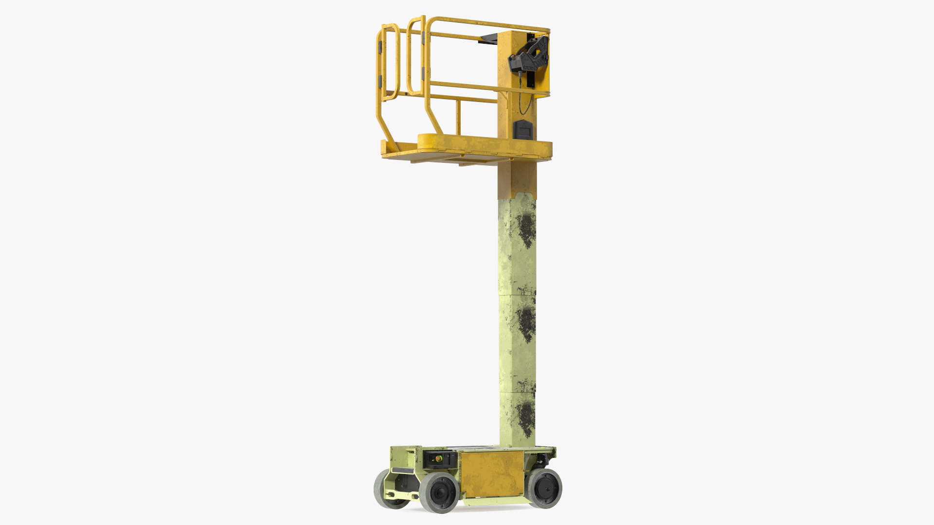 3D Vertical Mast Lift Working Position Dirty