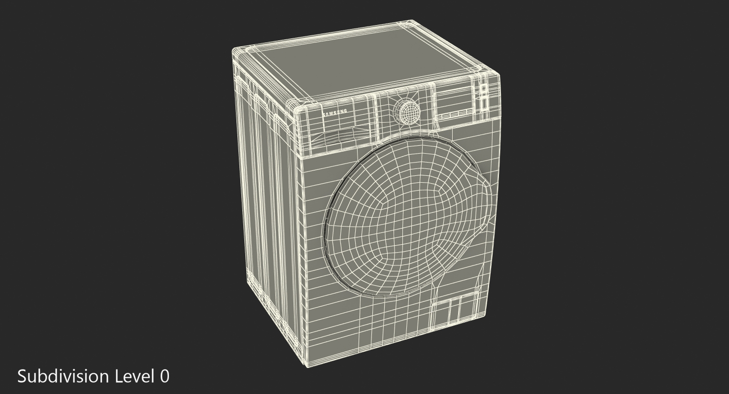 3D model Inox Samsung WW6800 Washing Machine