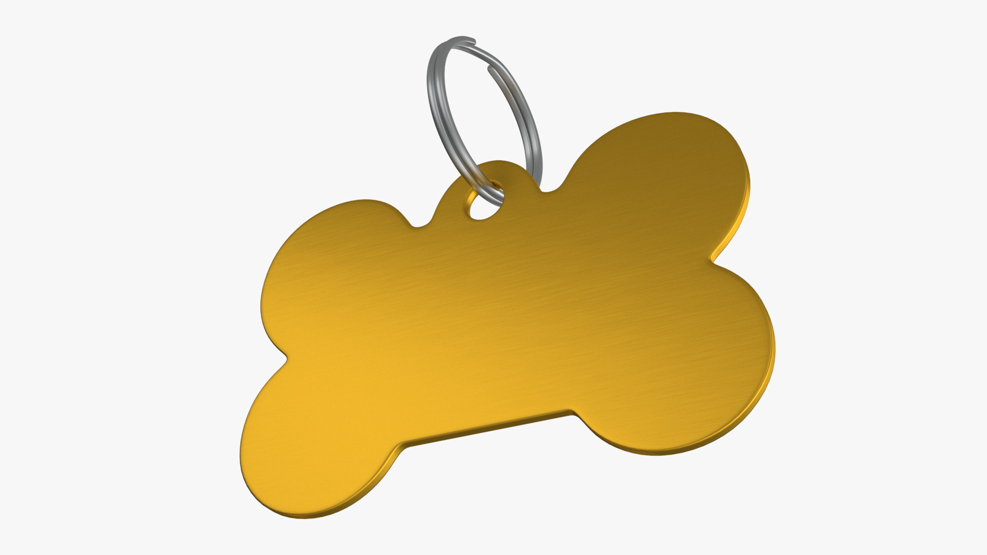 3D Dog Collar Tag Gilded