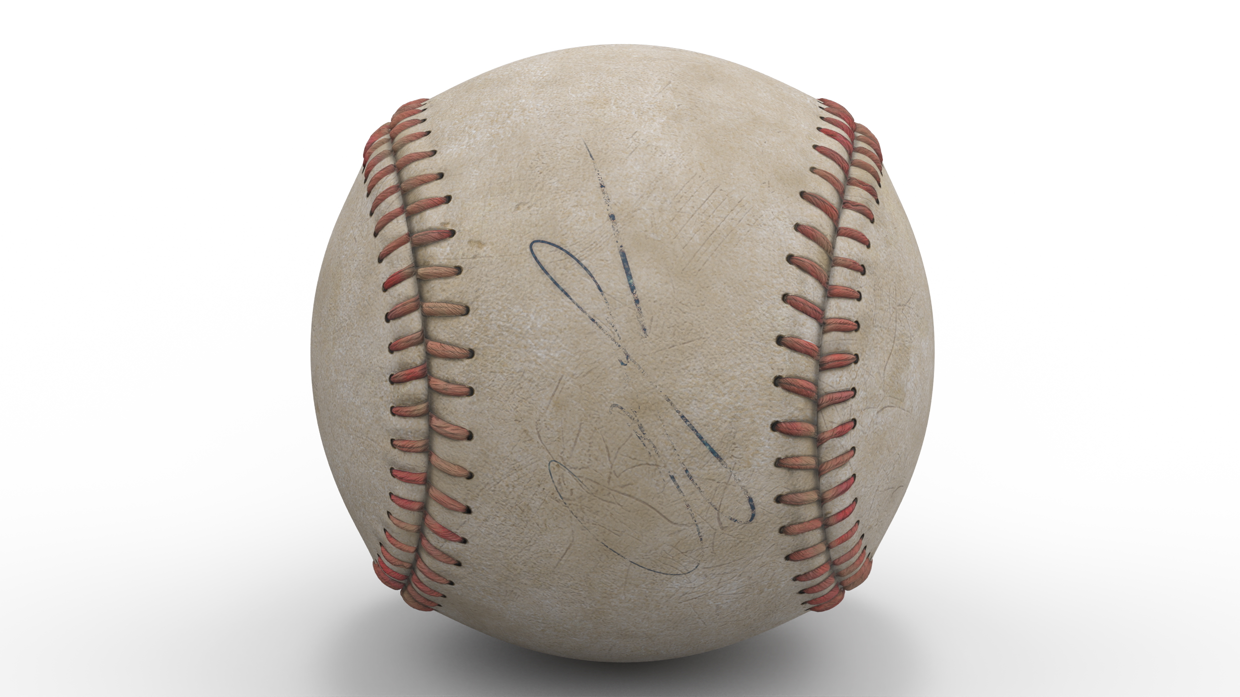 Official League Baseball Ball 1920 3D model