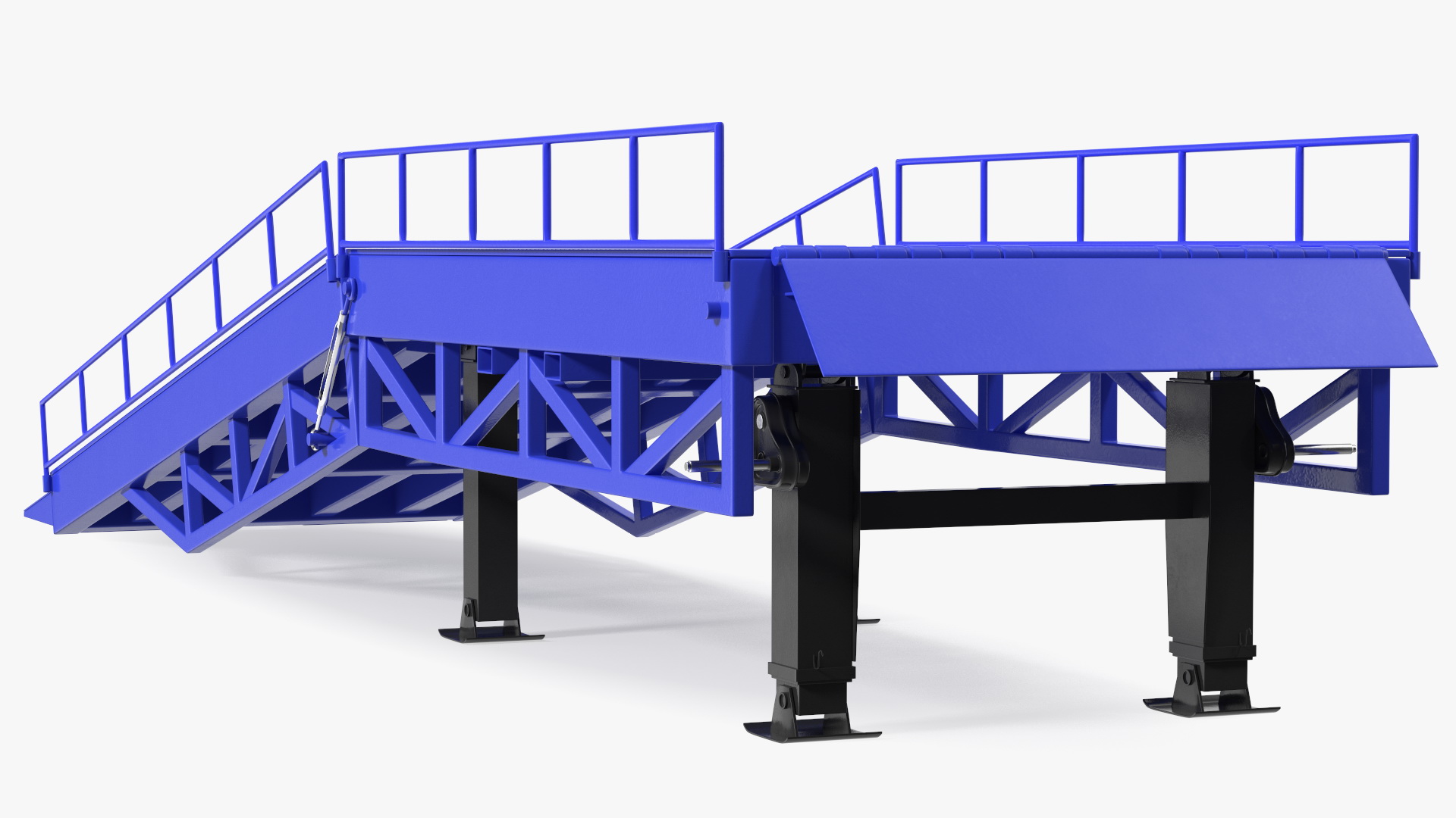 Portable Trailer Loading Dock 3D model