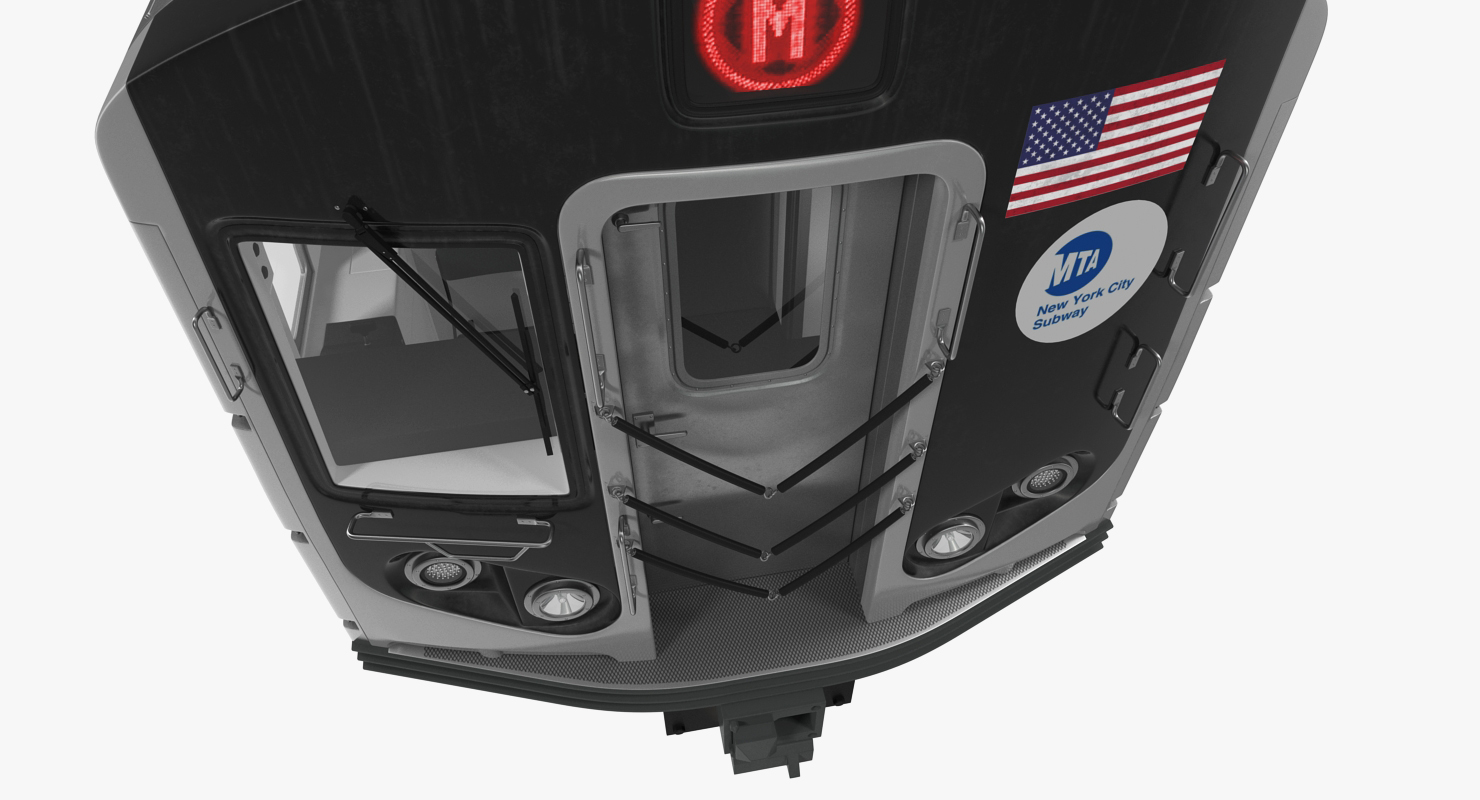 3D New York City Subway Car R160 Rigged