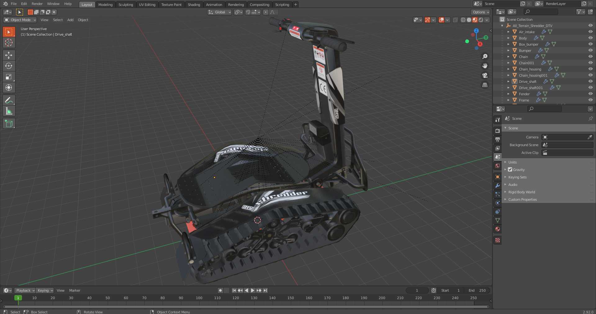 All Terrain Shredder DTV 3D model