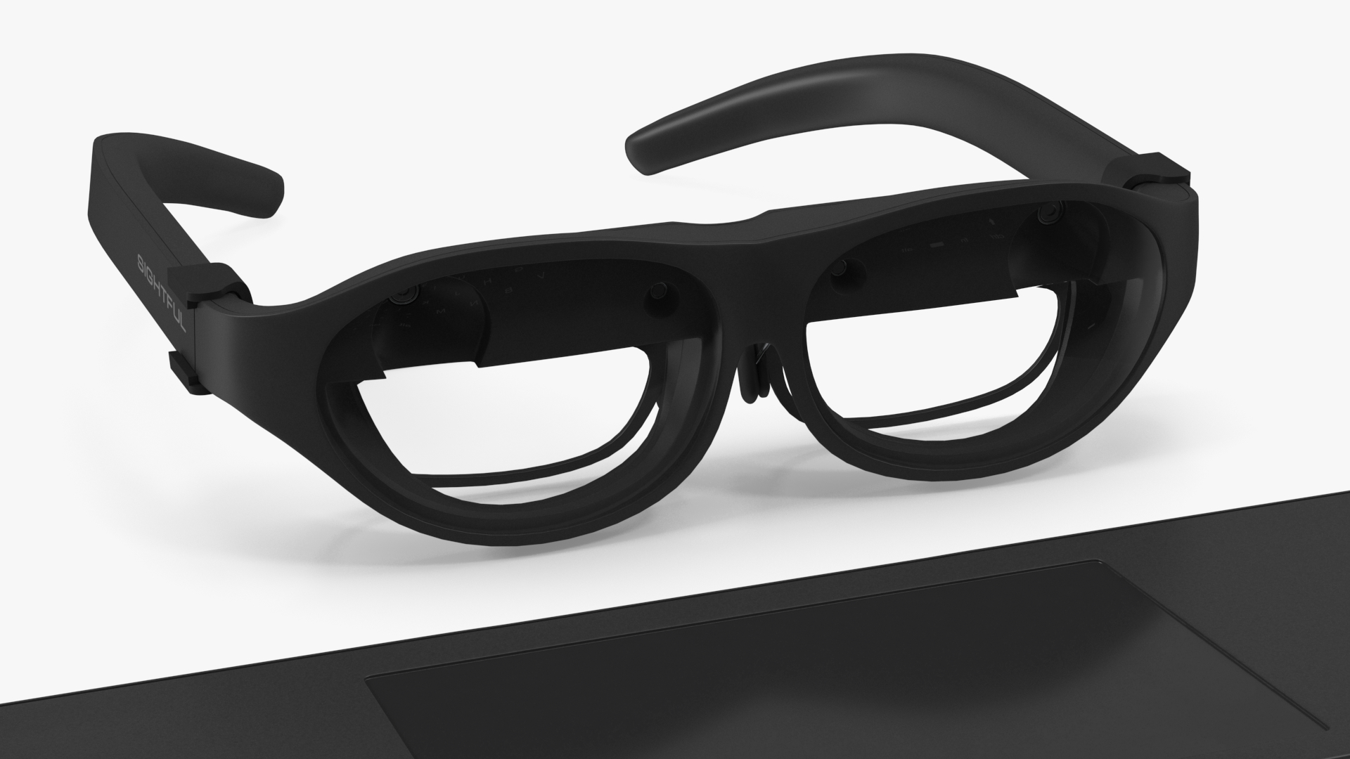 3D Augmented Reality Laptop Spacetop with Glasses