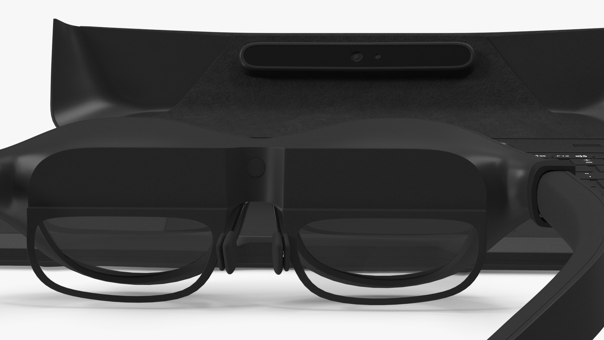 3D Augmented Reality Laptop Spacetop with Glasses