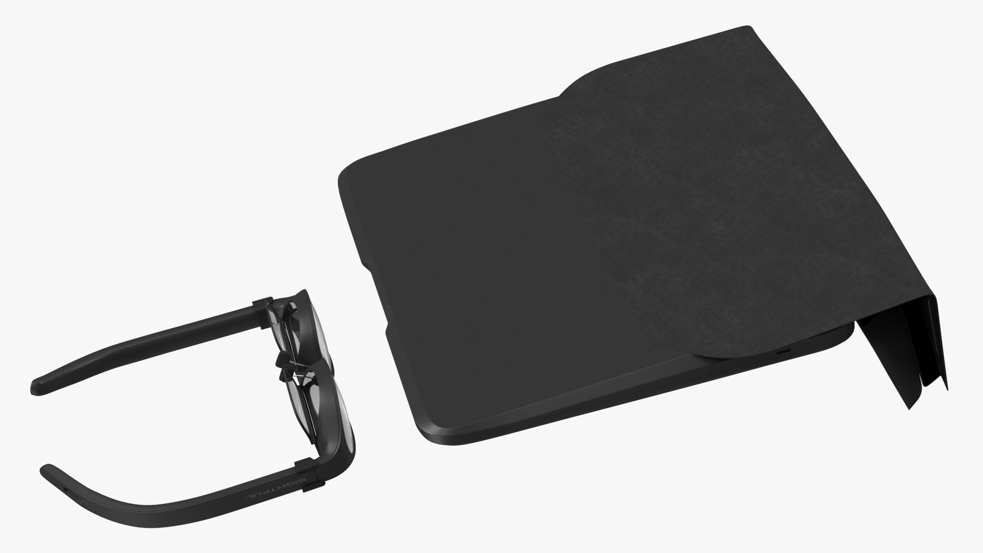 3D Augmented Reality Laptop Spacetop with Glasses