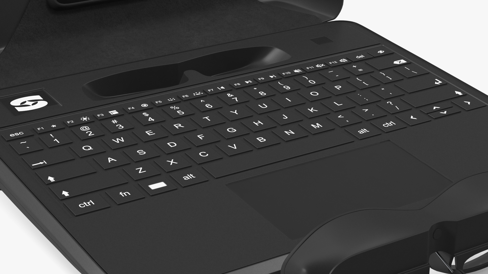 3D Augmented Reality Laptop Spacetop with Glasses