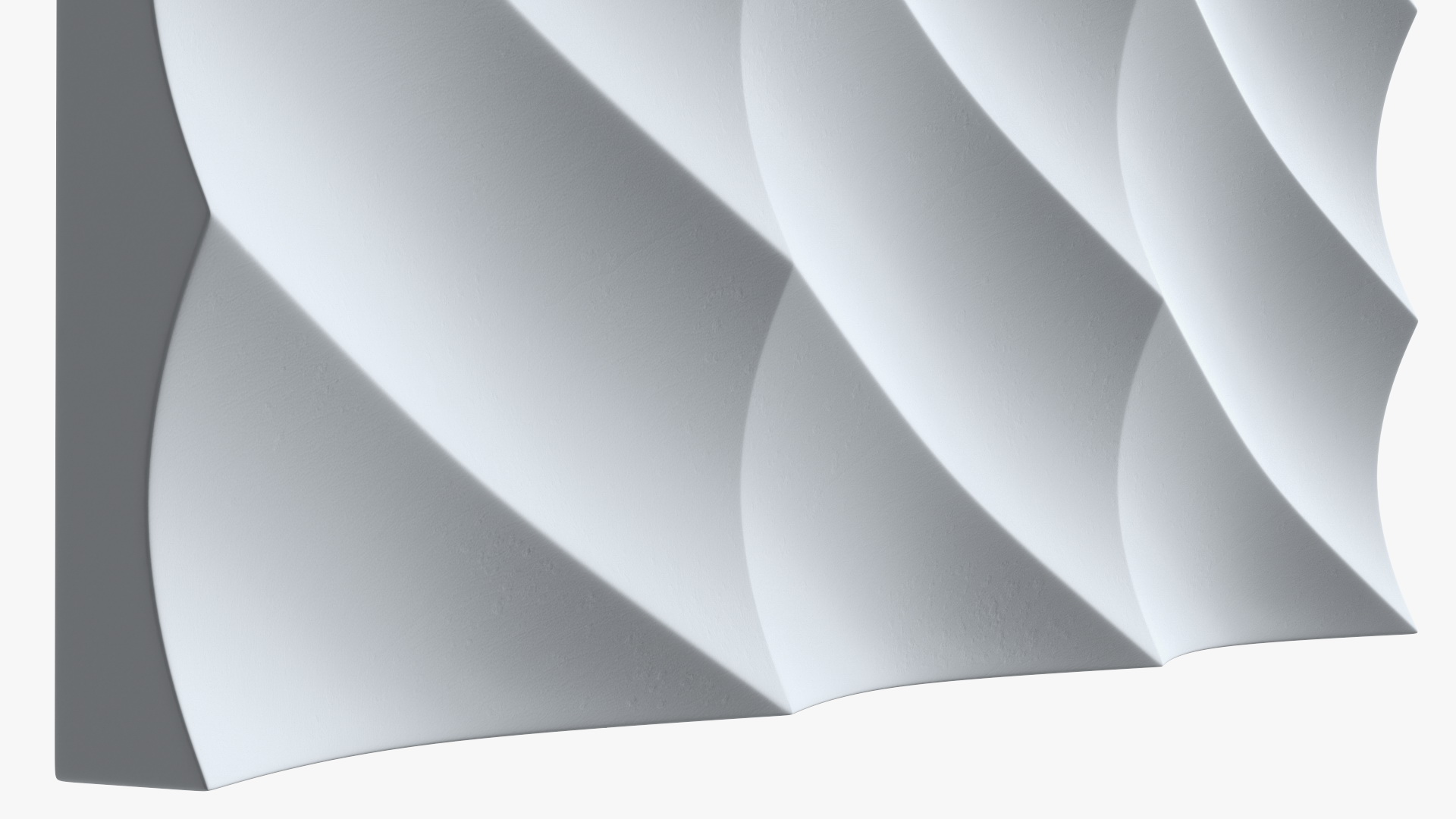 3D 3D Wall Panel Half Pipe Ceramic