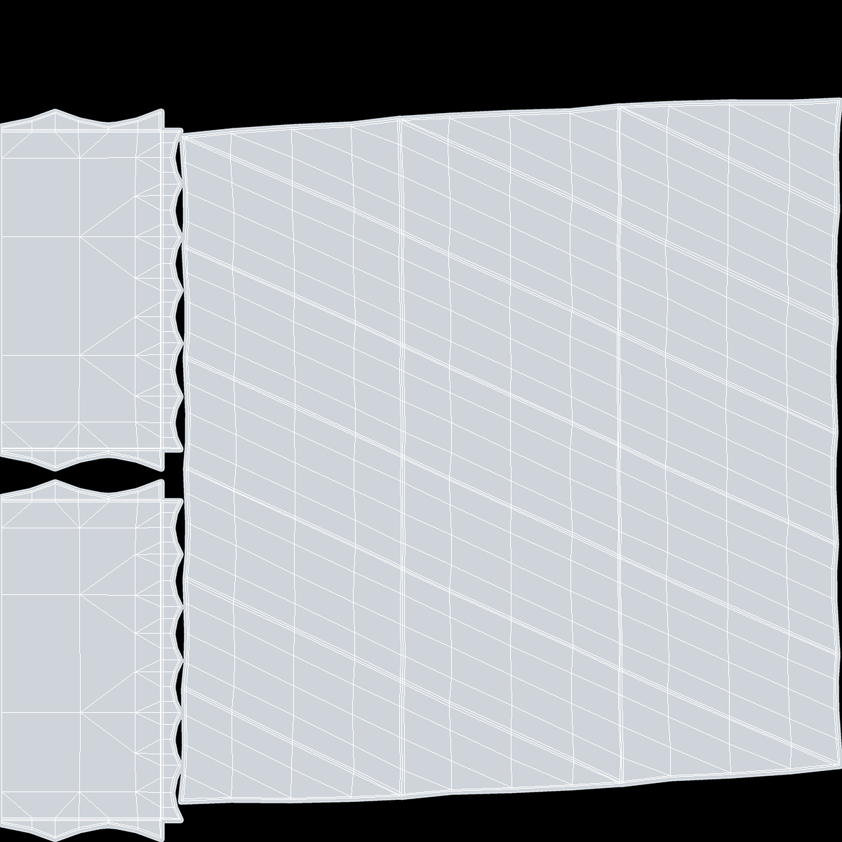 3D 3D Wall Panel Half Pipe Ceramic