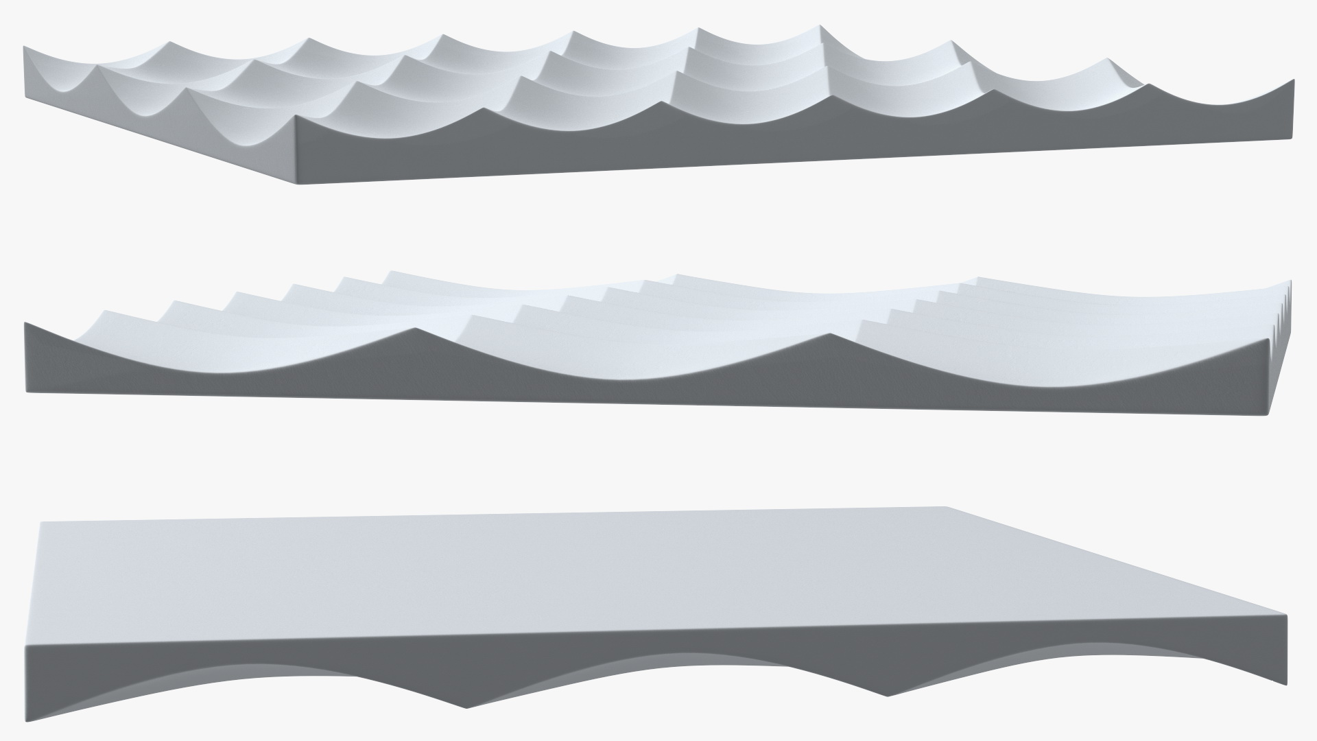 3D 3D Wall Panel Half Pipe Ceramic