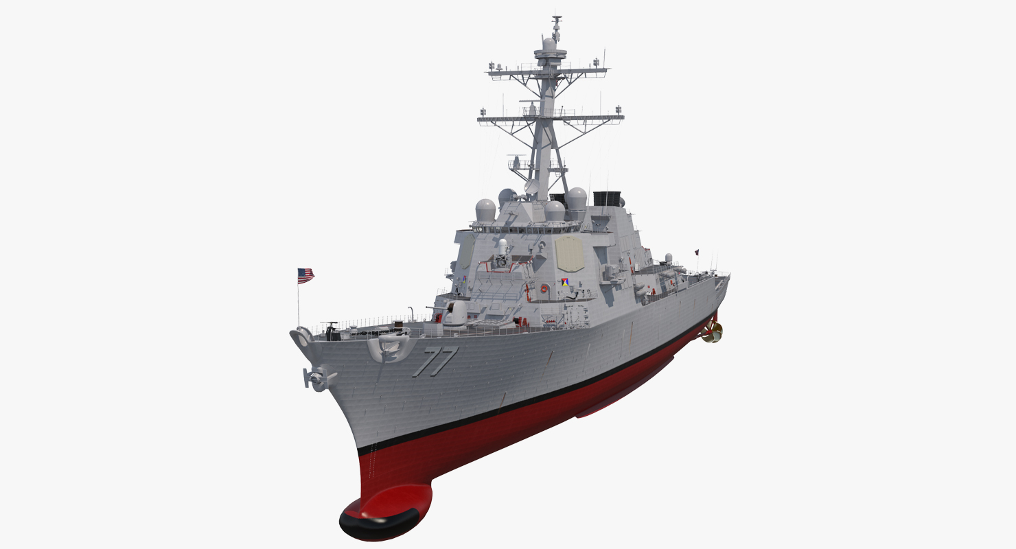 3D Arleigh Burke Destroyer OKane DDG 77