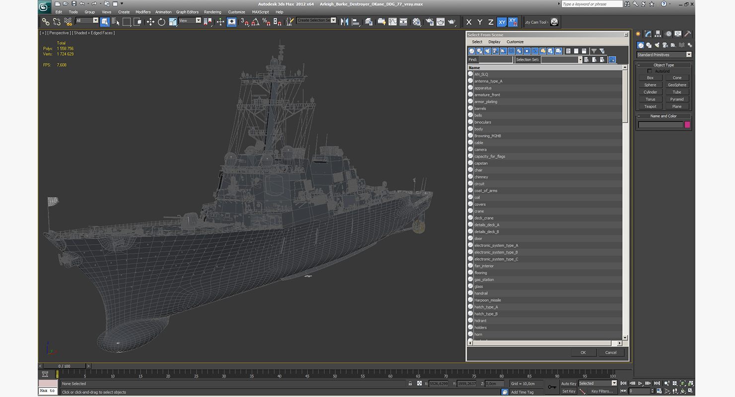 3D Arleigh Burke Destroyer OKane DDG 77