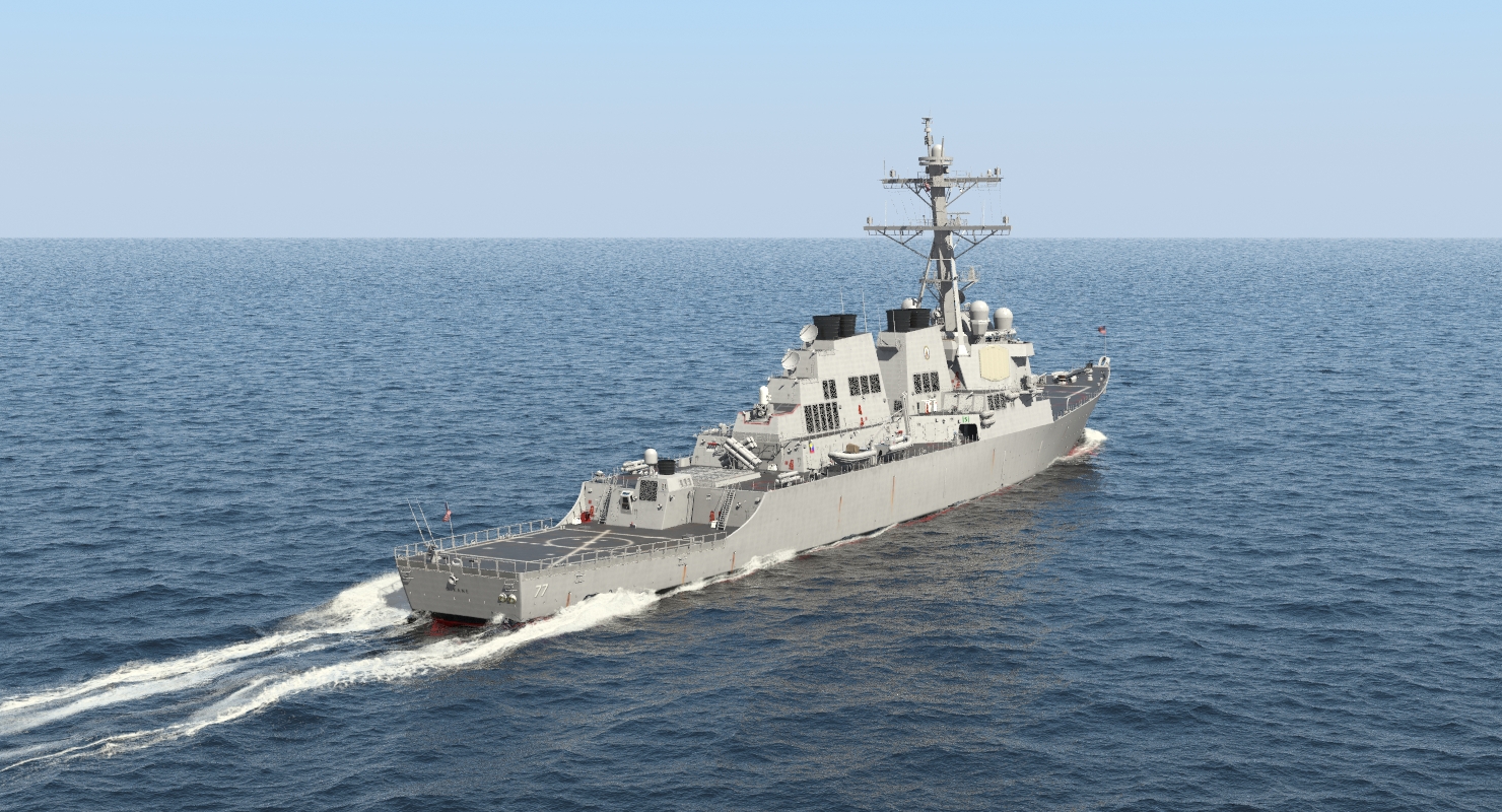 3D Arleigh Burke Destroyer OKane DDG 77