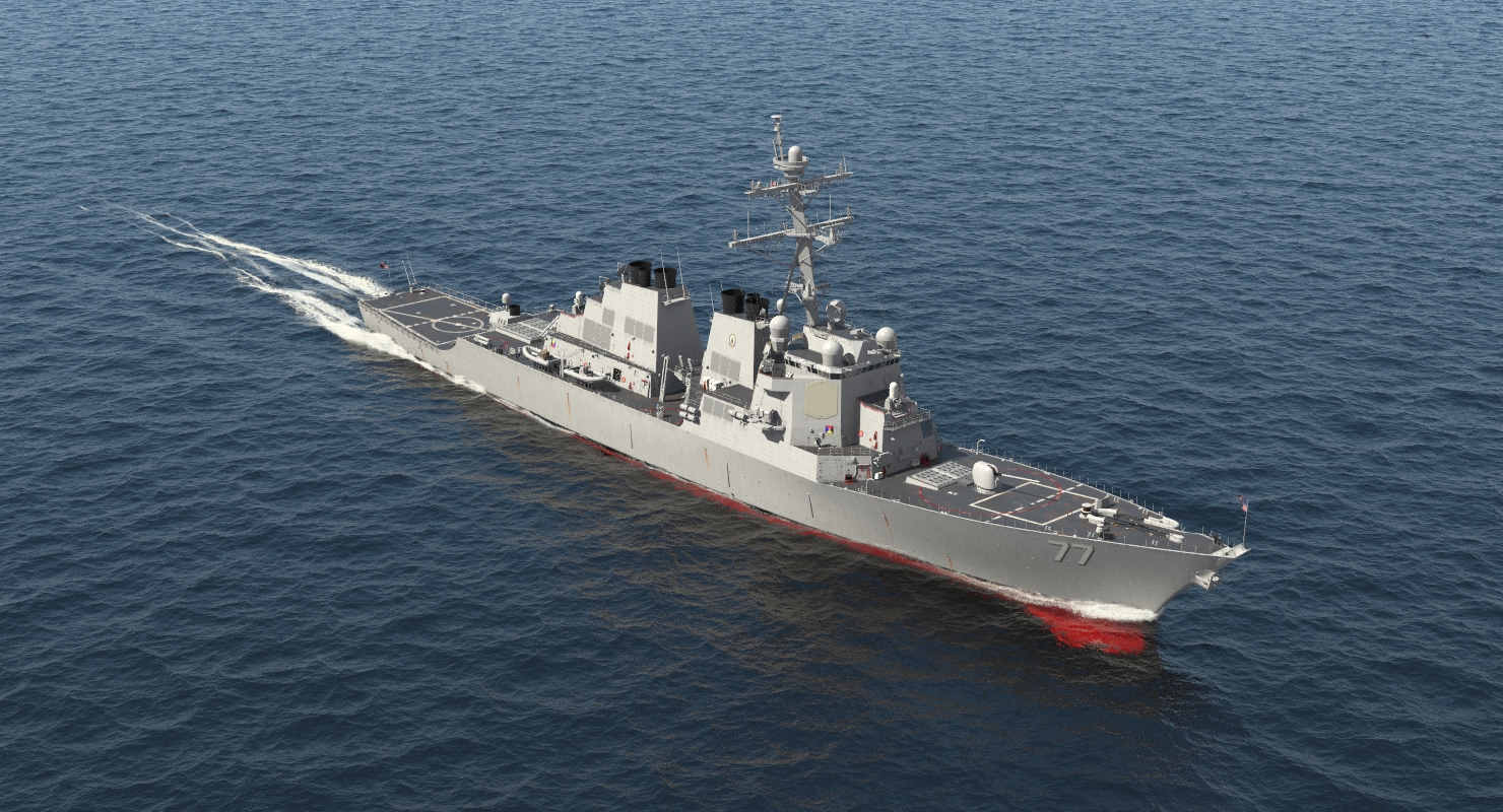 3D Arleigh Burke Destroyer OKane DDG 77