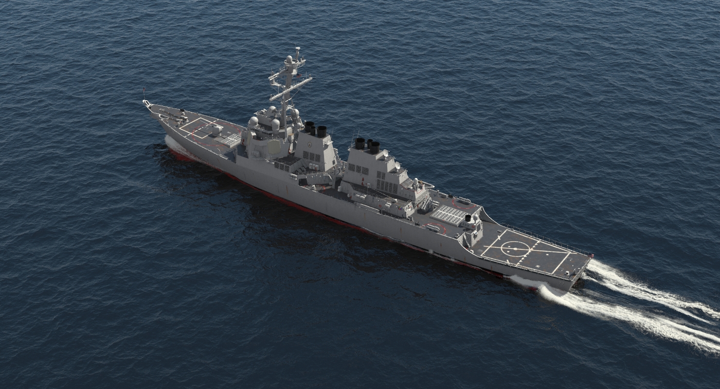 3D Arleigh Burke Destroyer OKane DDG 77