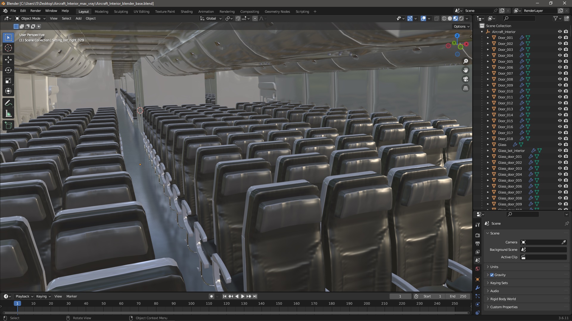 Aircraft Interior 3D