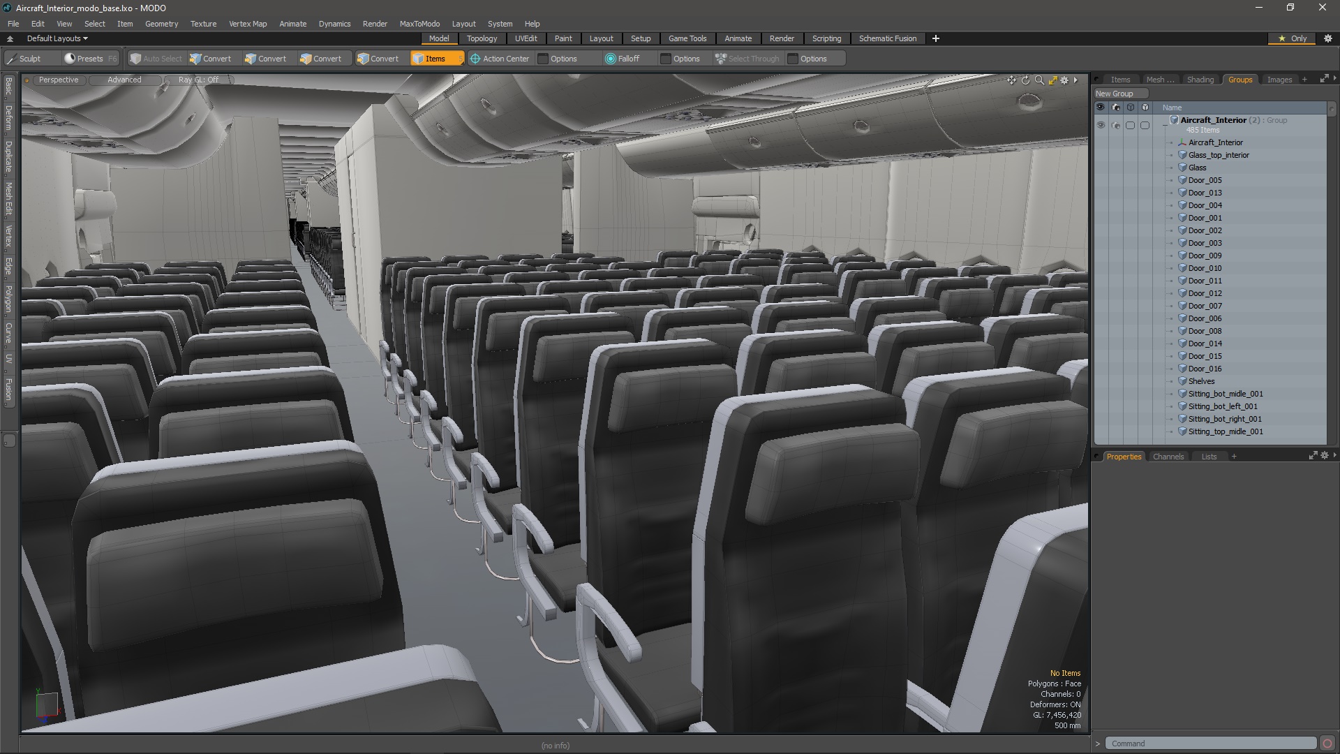 Aircraft Interior 3D