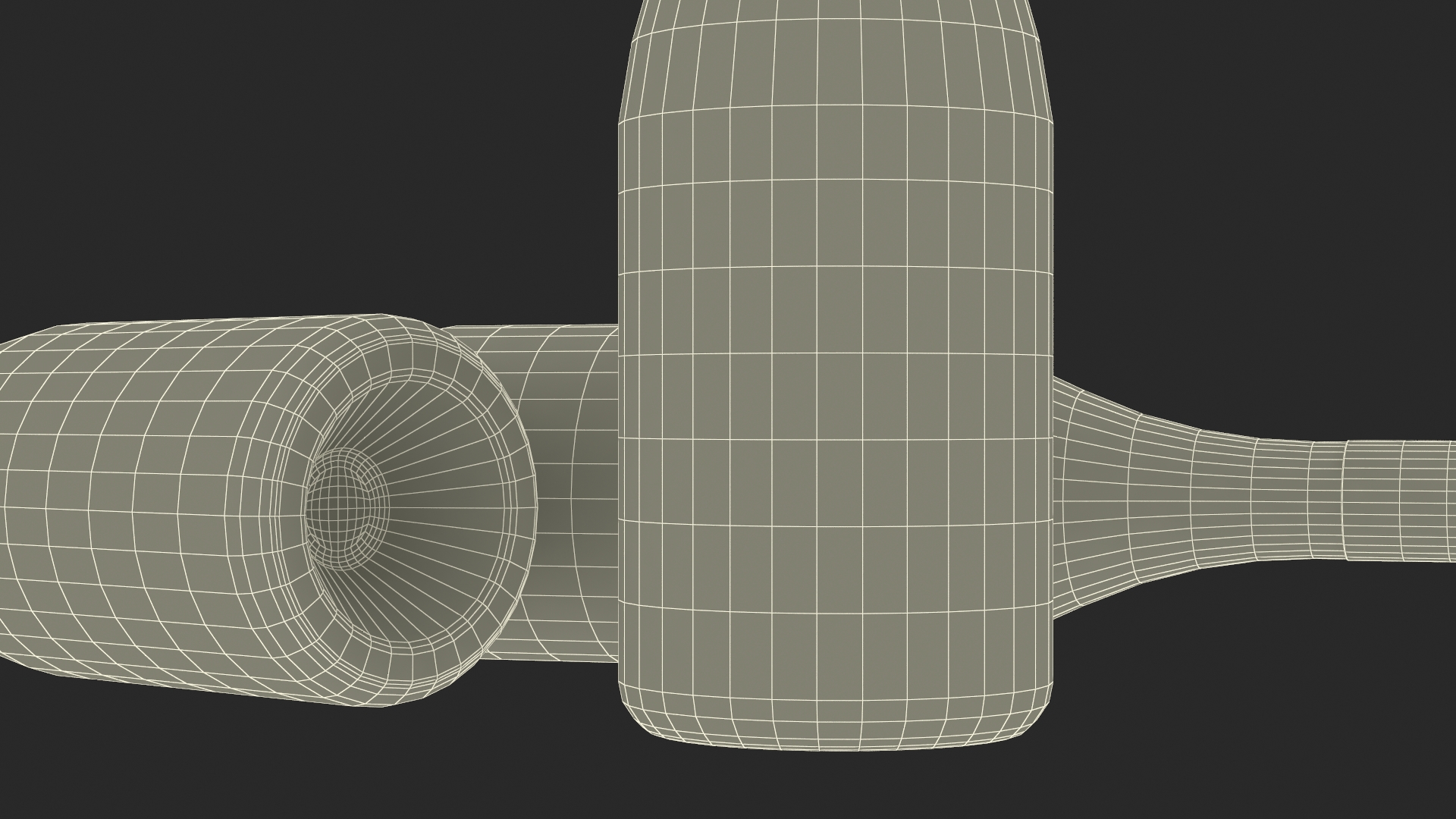 White Wine Bottle 3D