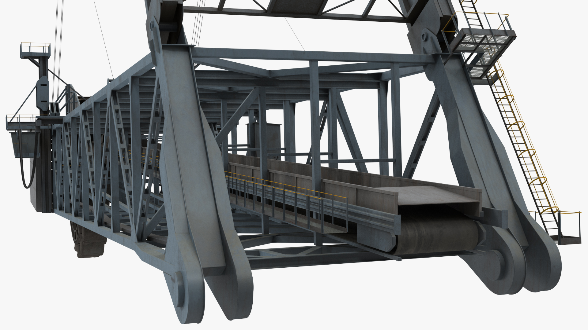 3D Giant Bucket Wheel Excavator model