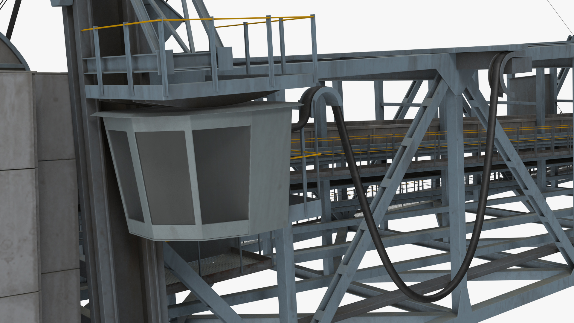 3D Giant Bucket Wheel Excavator model