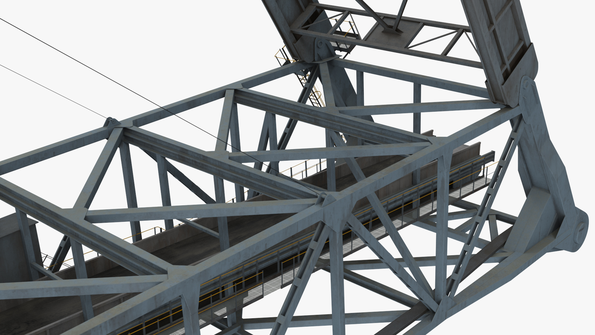 3D Giant Bucket Wheel Excavator model