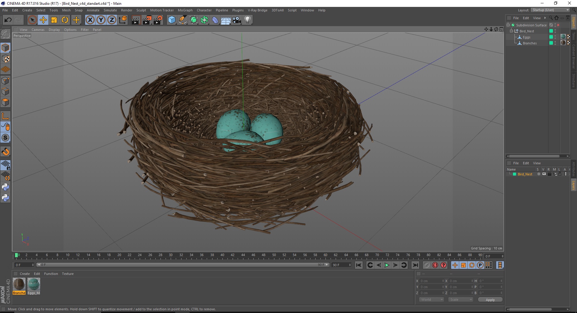 Bird Nest 3D model