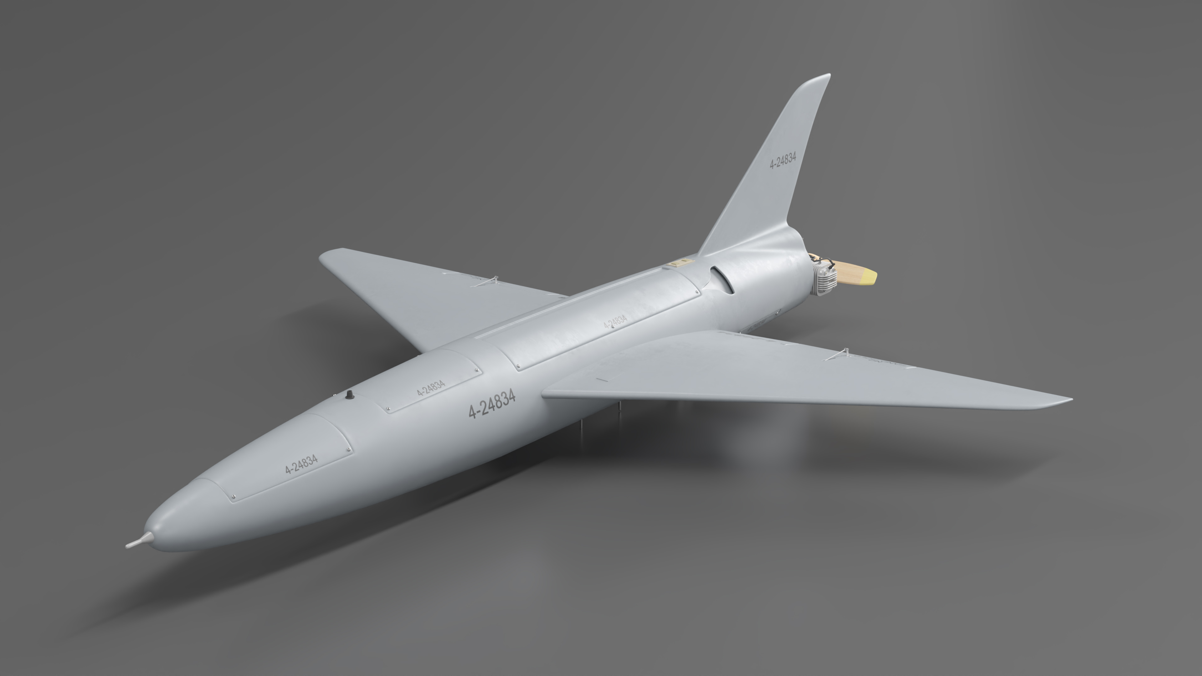 Drone Kamikaze Iranian Arash 2 Rigged 3D