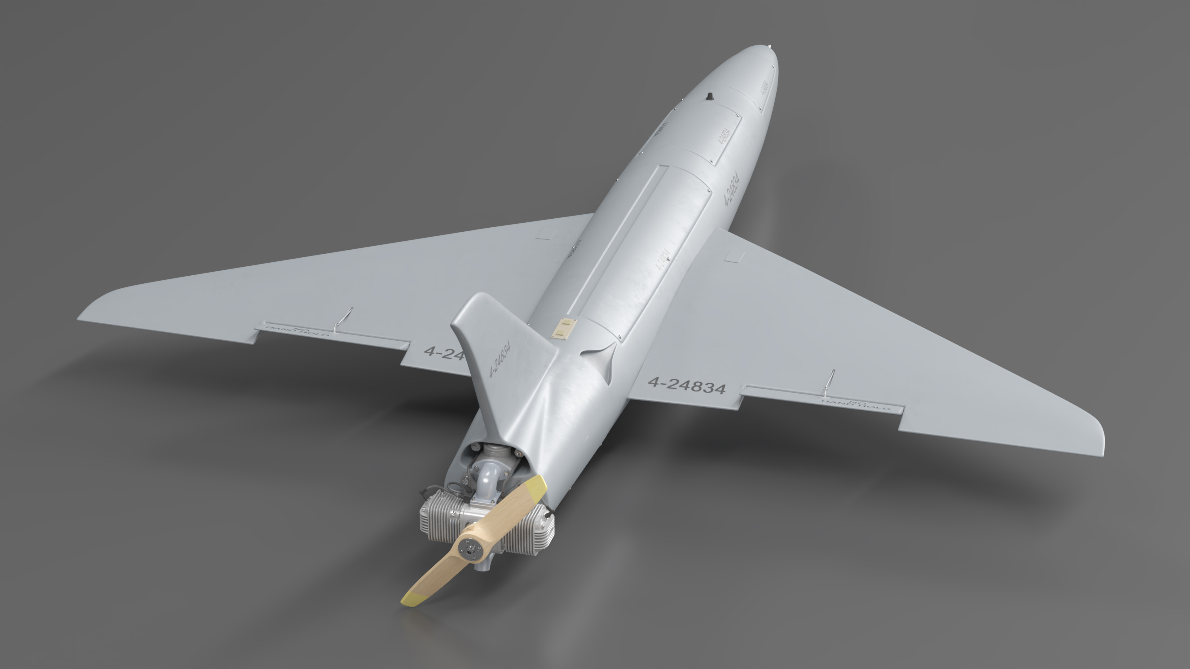 Drone Kamikaze Iranian Arash 2 Rigged 3D