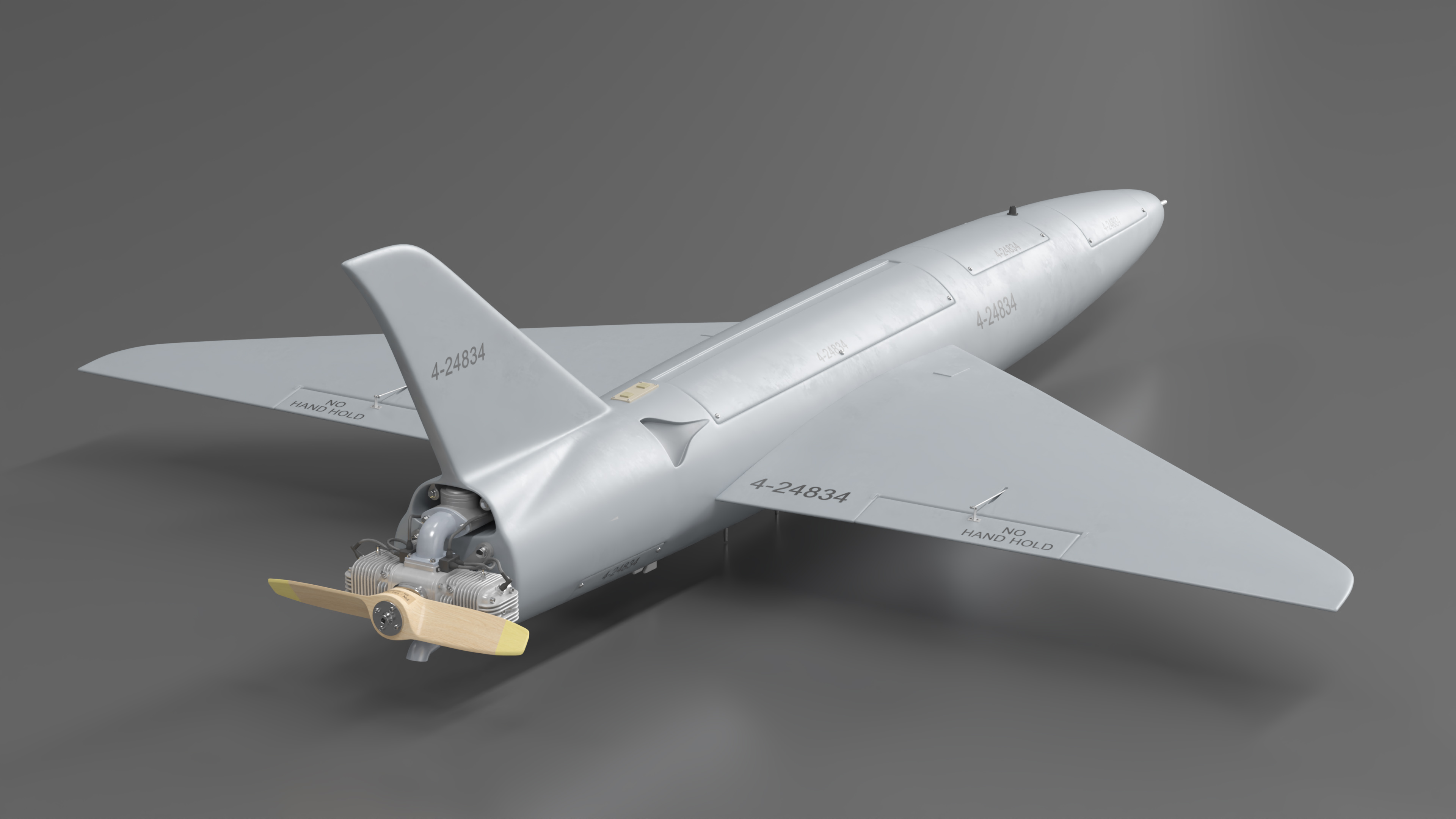 Drone Kamikaze Iranian Arash 2 Rigged 3D