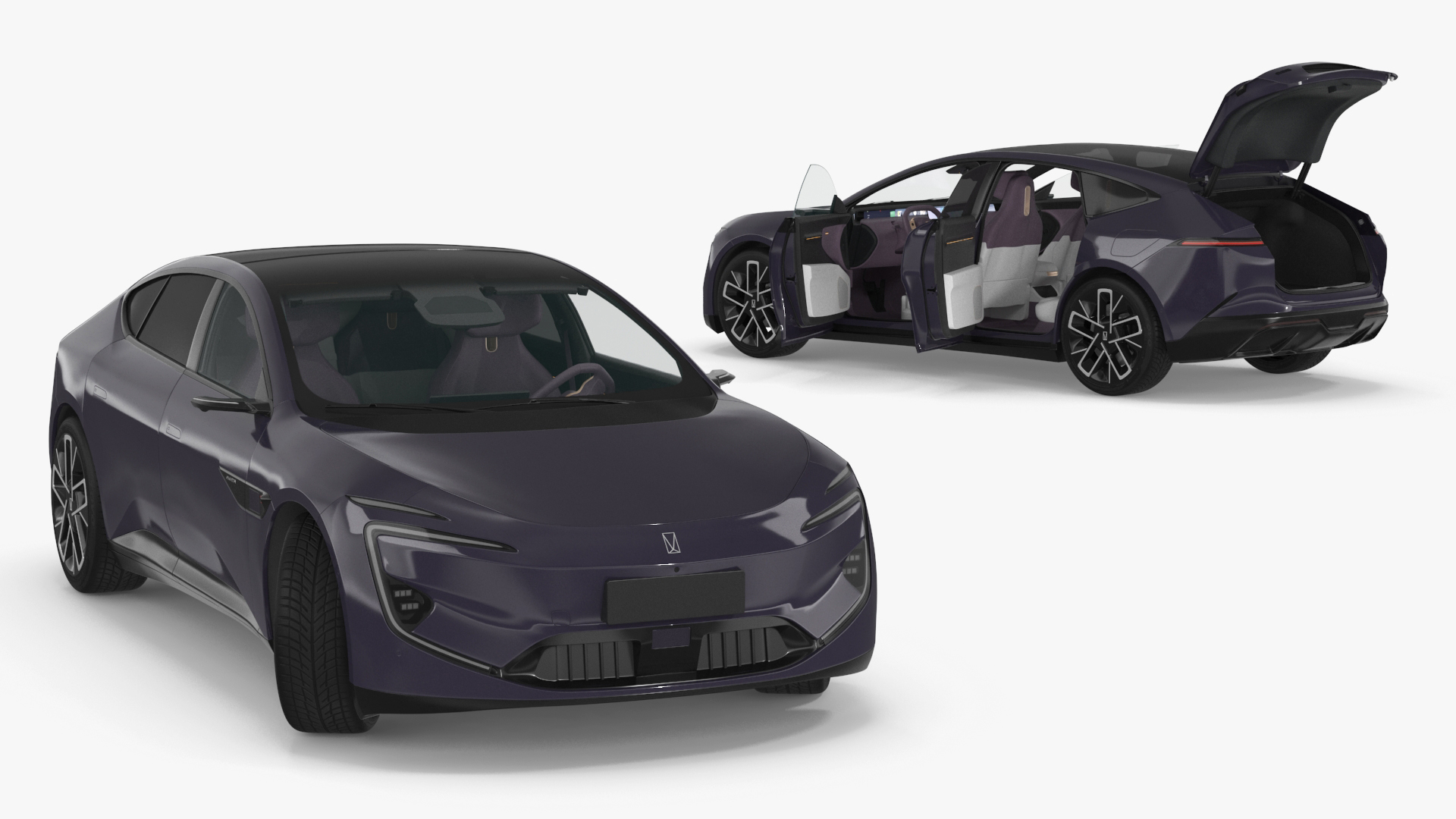 Avatr 12 EV Purple Color 3D model