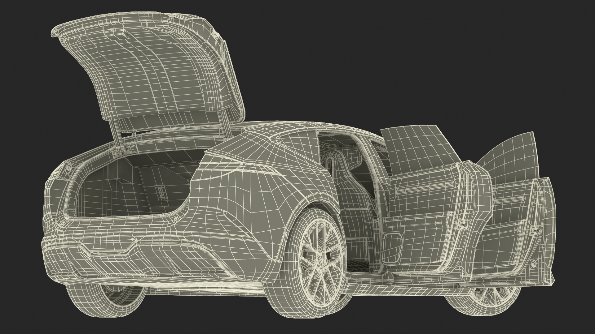 Avatr 12 EV Purple Color 3D model