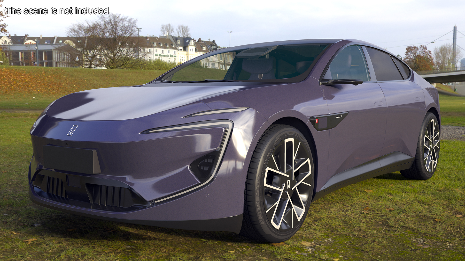 Avatr 12 EV Purple Color 3D model
