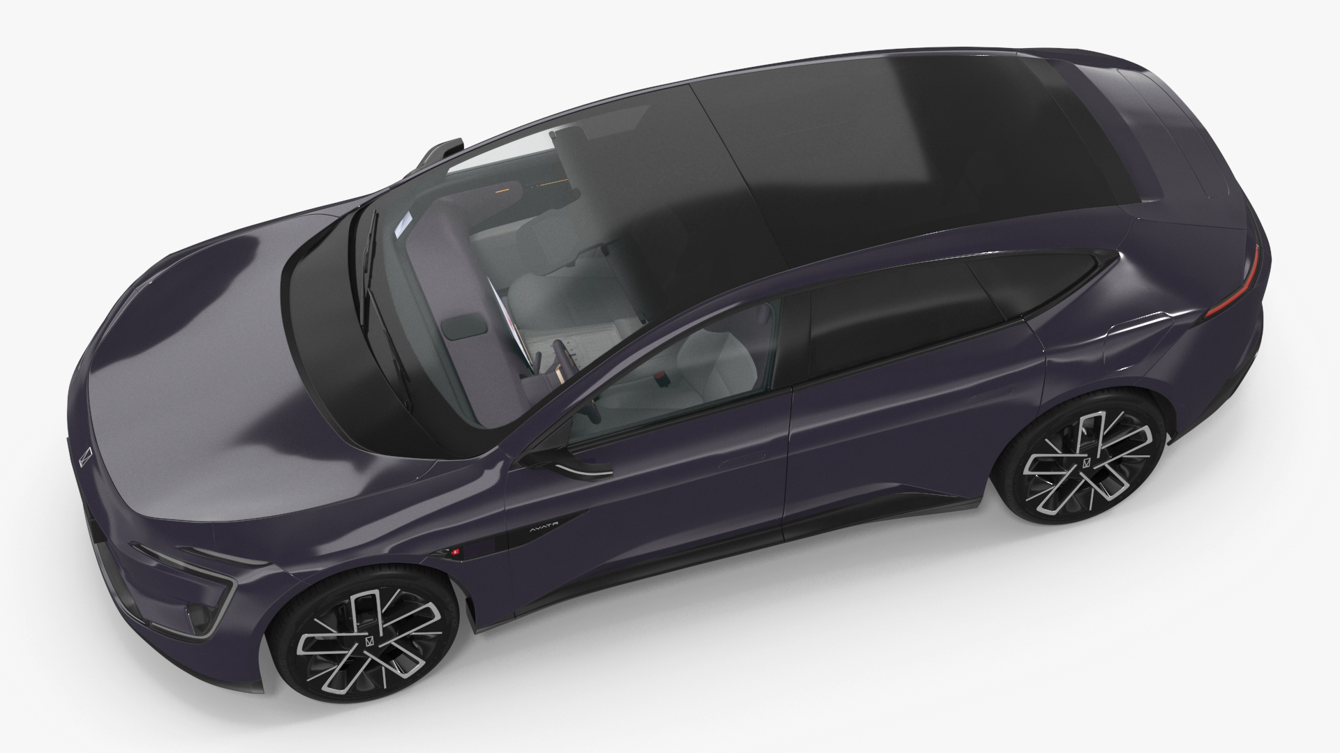 Avatr 12 EV Purple Color 3D model