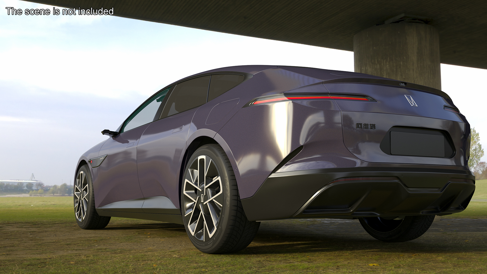 Avatr 12 EV Purple Color 3D model