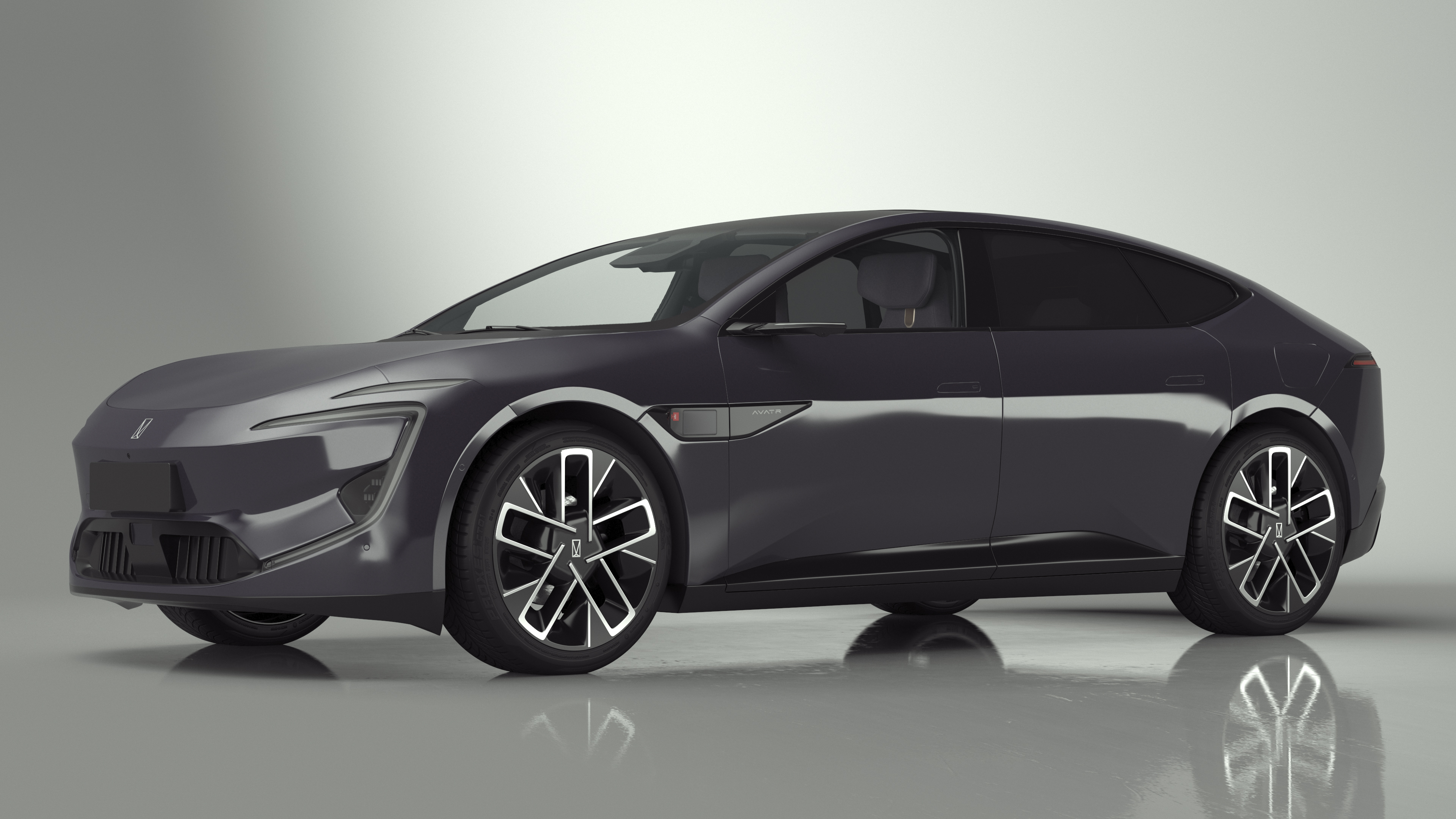 Avatr 12 EV Purple Color 3D model