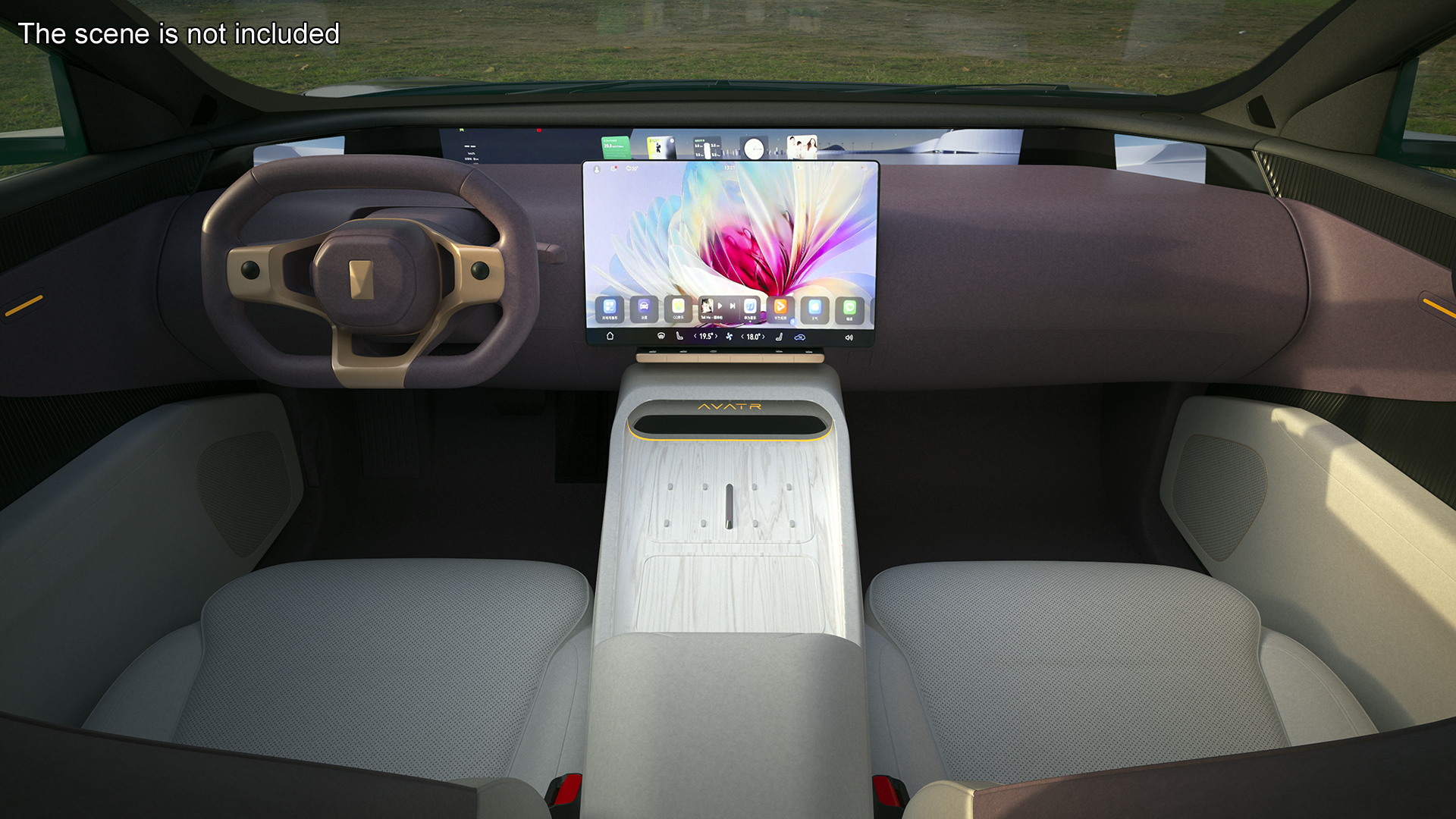 Avatr 12 EV Purple Color 3D model