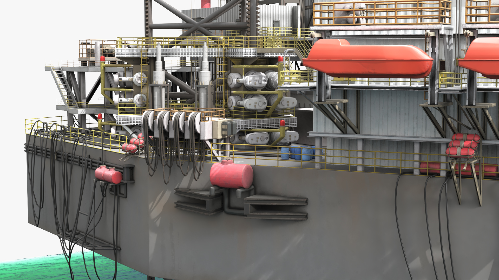 Offshore Jack Up Oil Rig AD-120 on Sea Water - view 7