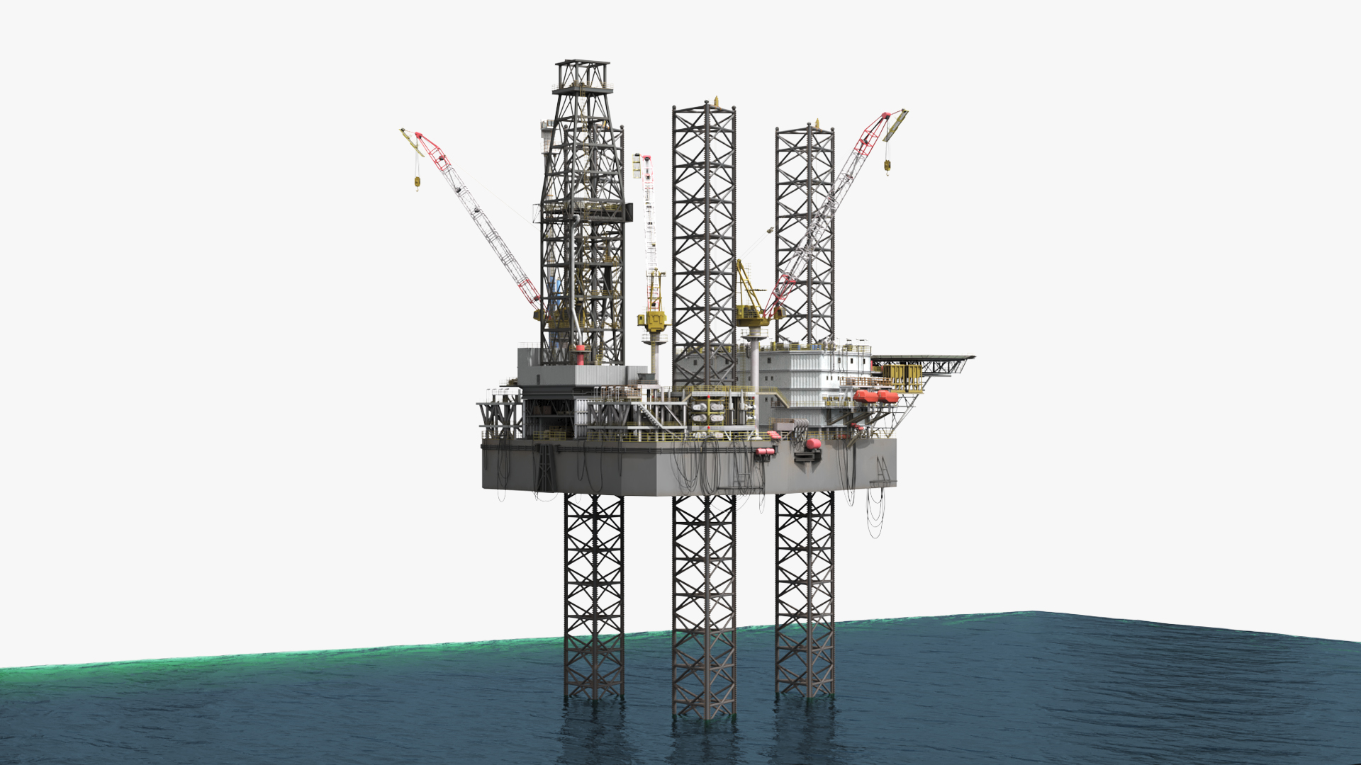 Offshore Jack Up Oil Rig AD-120 on Sea Water - view 5