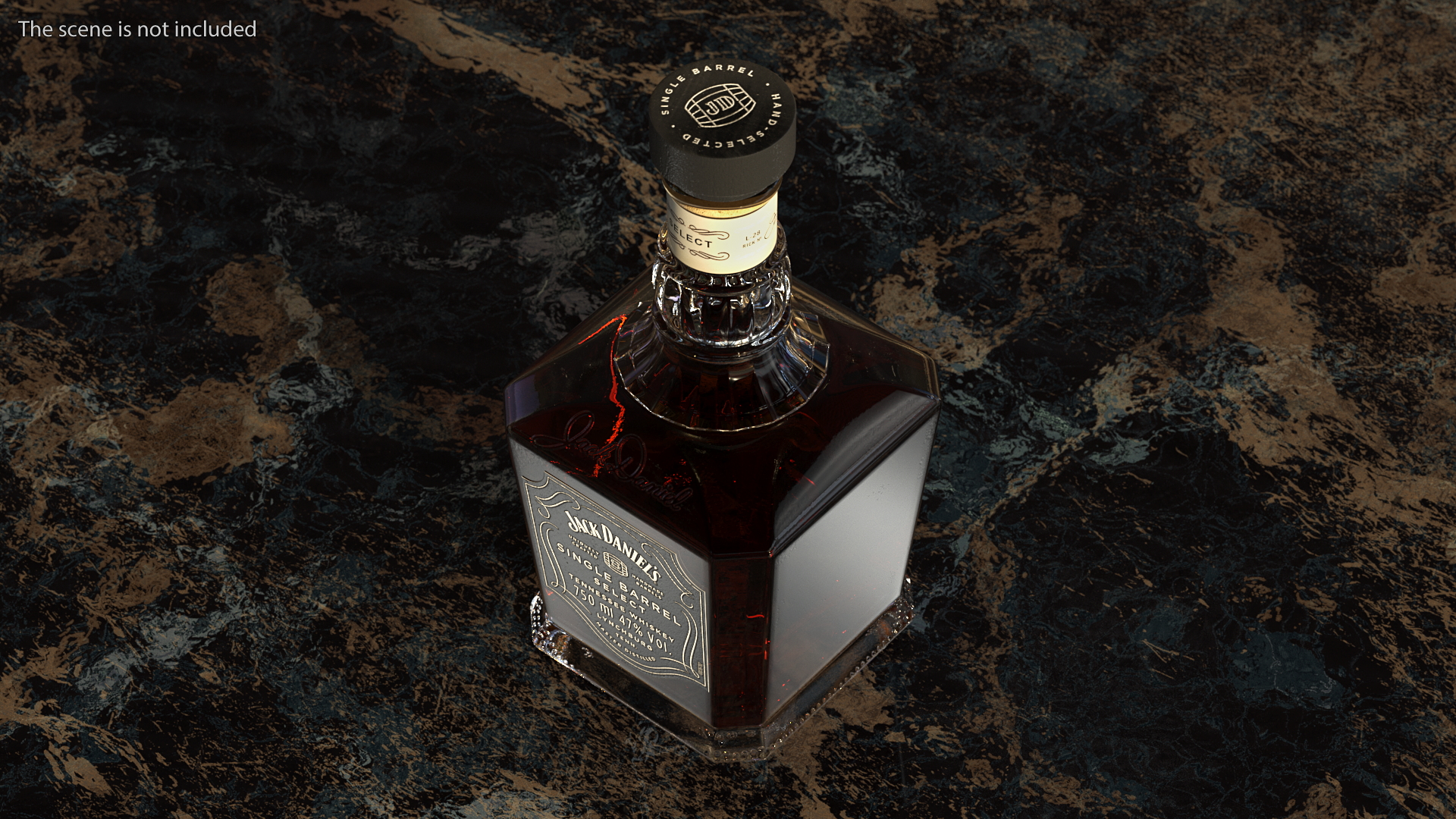 3D Jack Daniels Single-Barrel Dark