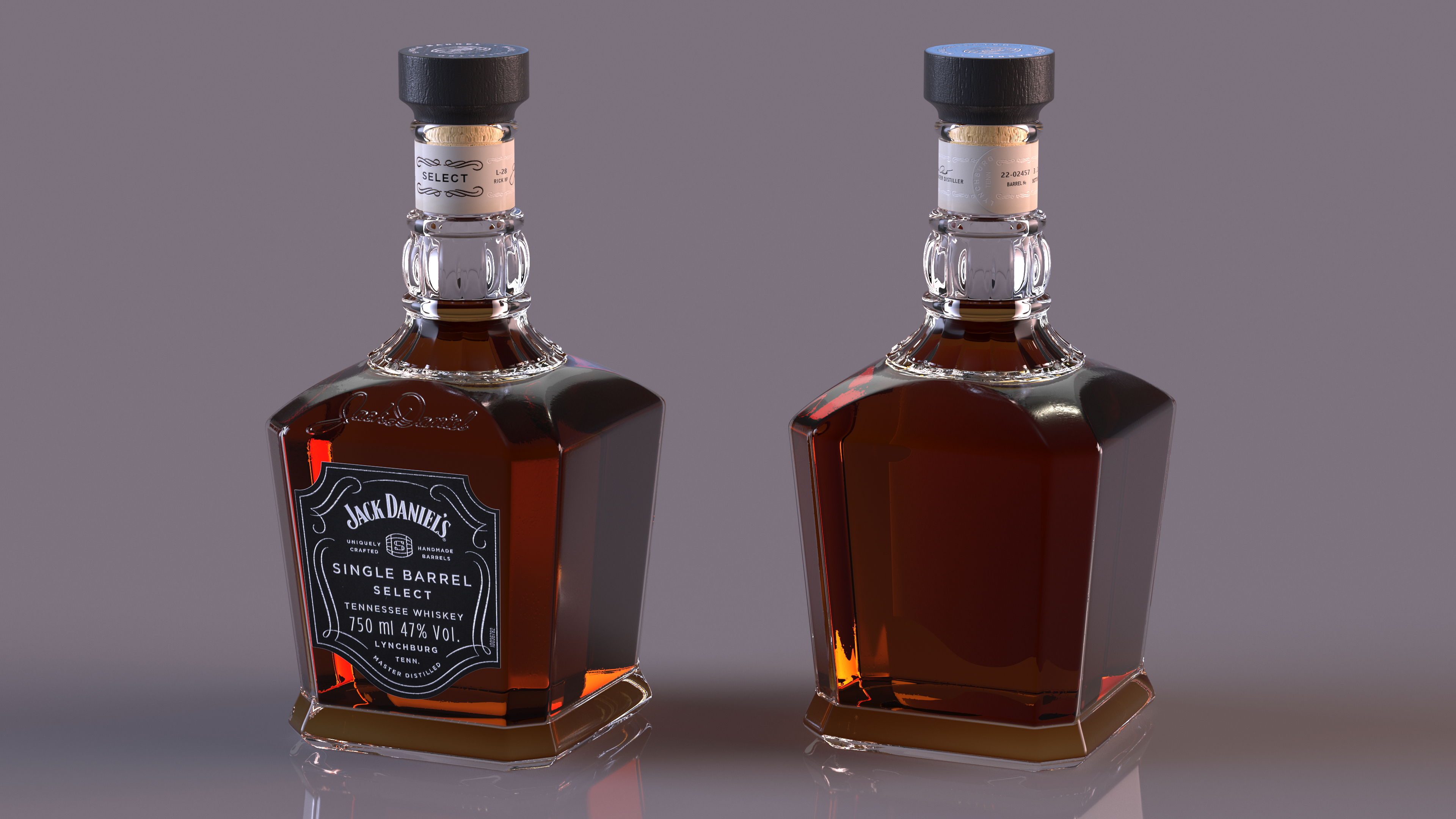 3D Jack Daniels Single-Barrel Dark