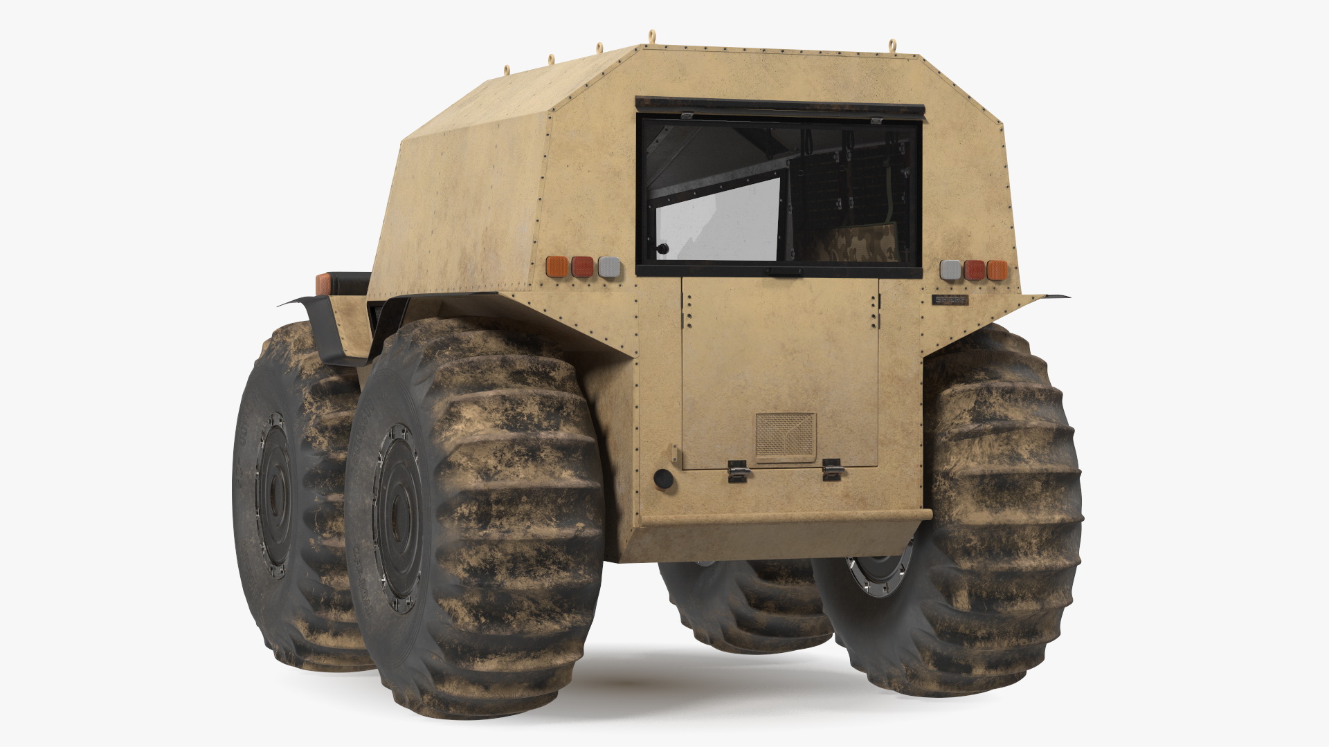 Dirt Off Road Sherp ATV Rigged for Cinema 4D 3D model