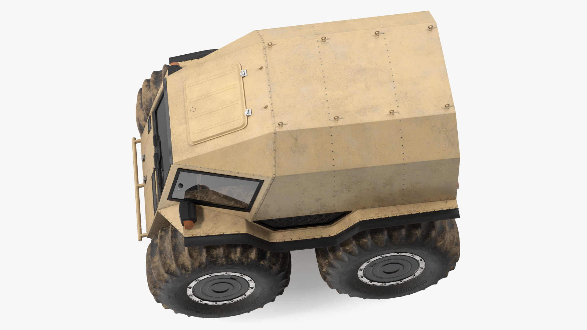 Dirt Off Road Sherp ATV Rigged for Cinema 4D 3D model