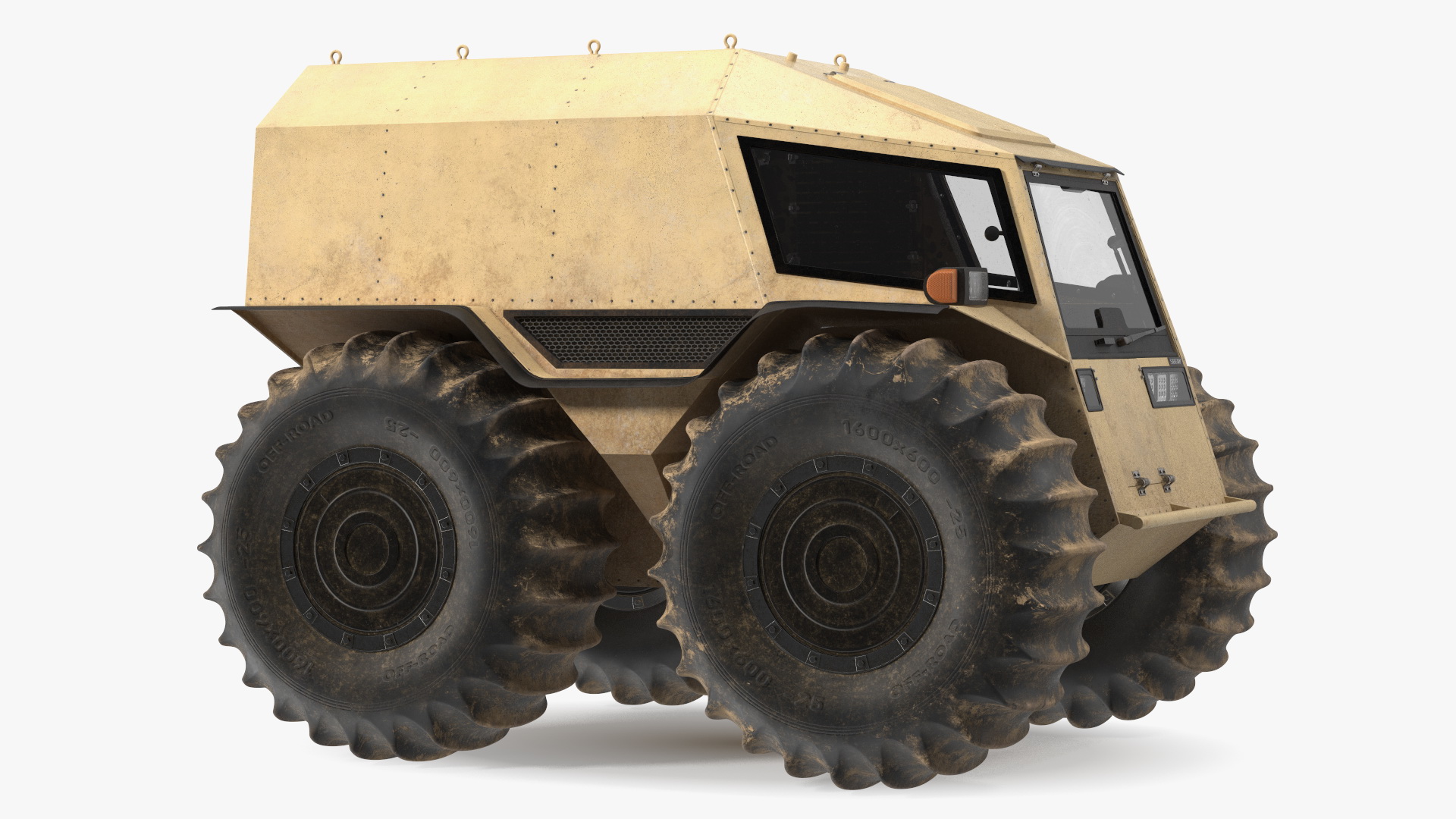 Dirt Off Road Sherp ATV Rigged for Cinema 4D 3D model