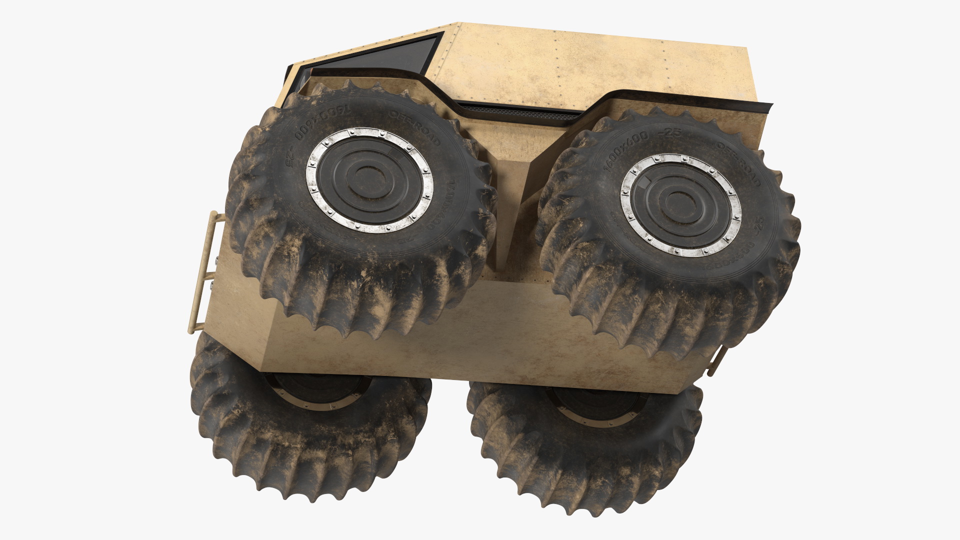 Dirt Off Road Sherp ATV Rigged for Cinema 4D 3D model