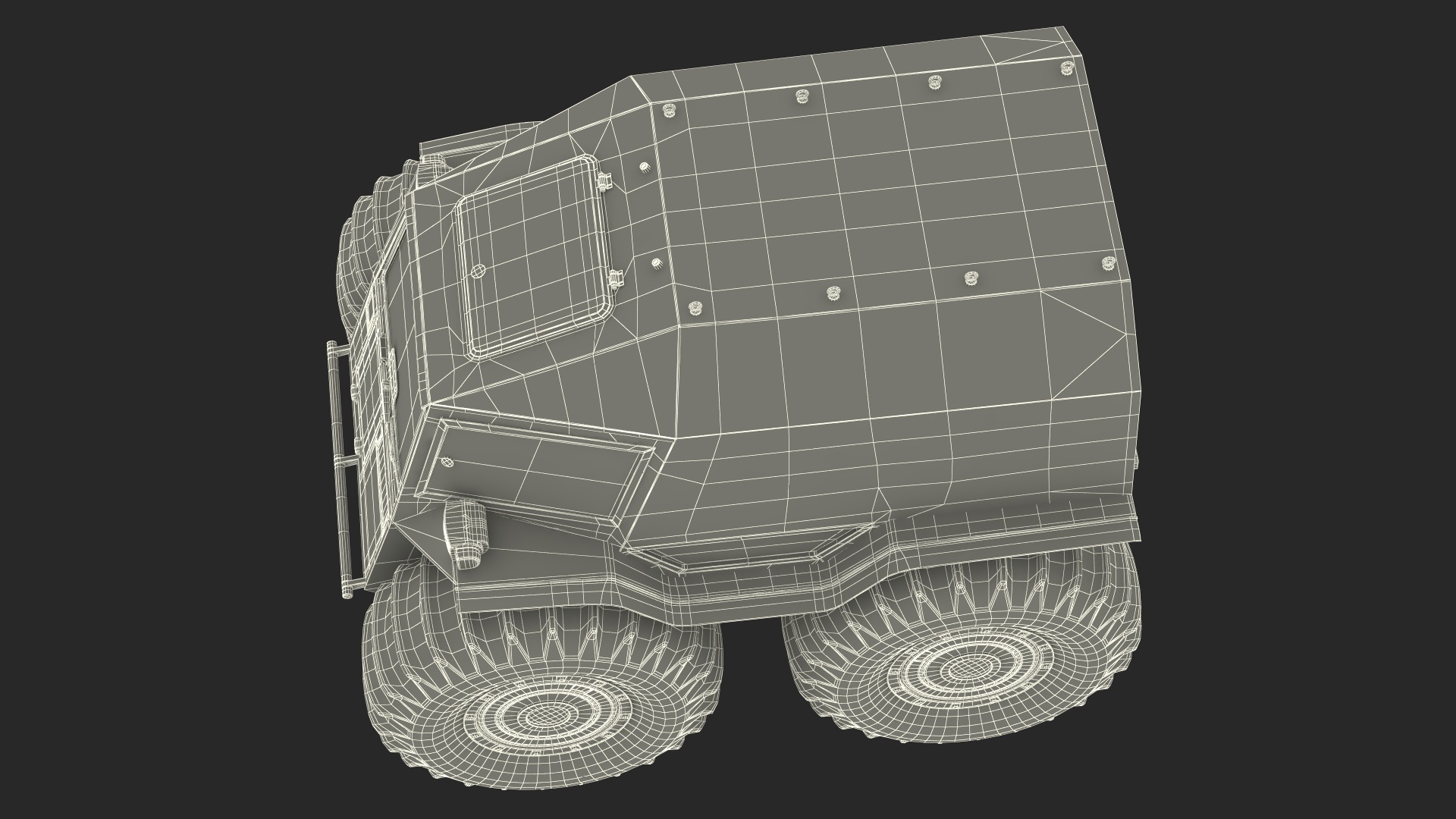 Dirt Off Road Sherp ATV Rigged for Cinema 4D 3D model