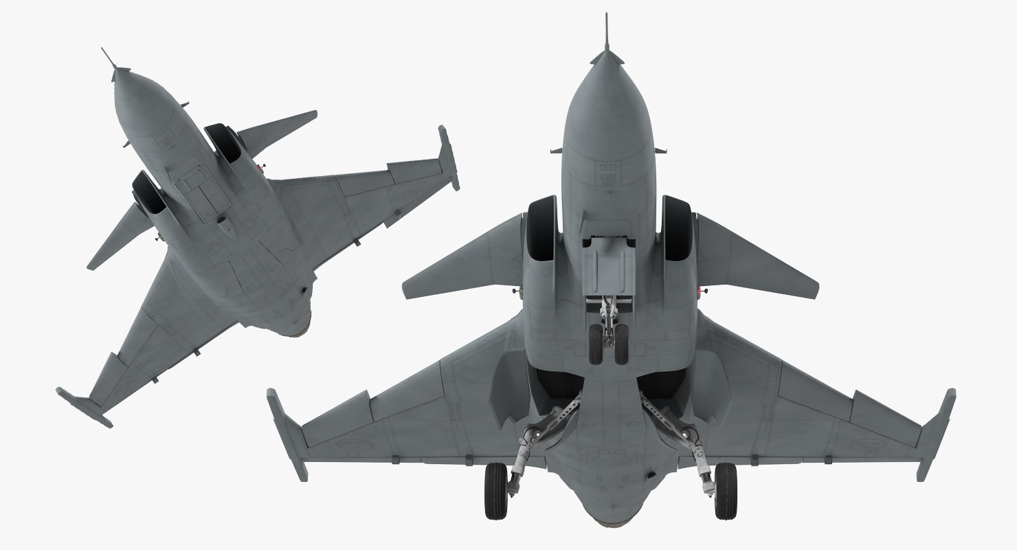 3D model Saab JAS 39 Gripen Rigged