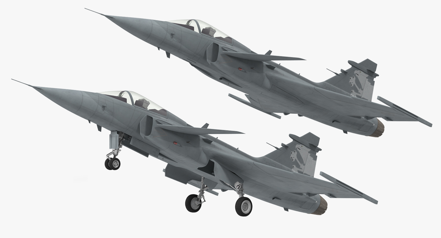 3D model Saab JAS 39 Gripen Rigged