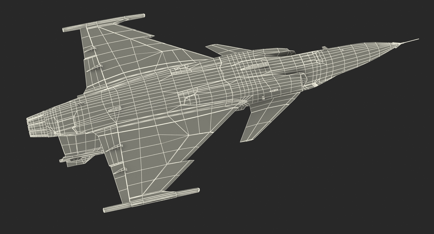 3D model Saab JAS 39 Gripen Rigged
